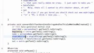 Android Application Development Tutorial   036   Setting up An Email Activity