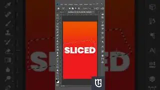 Text Sliced Typography Design In Adobe illustrator #shorts #youtubeshorts