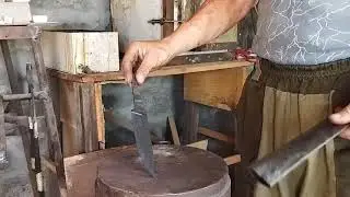 Изготовление Ножа ч1. Ковка Клинка из Стали Р6М5К5мп.