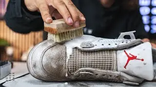How To Clean The Air Jordan 4 White Oreo With Reshoevn8r