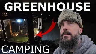 woodstove heated greenhouse camping