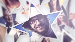 Christmas Image Tree (Animated Stars )  After effects