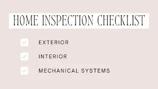 Home Inspection Checklist