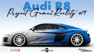Project Game To Reality 19 - Audi R8 V10 Cracked Fade - Forza Horizon 5 Design | Speedart