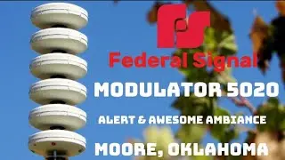 Federal Signal Modulator 5020 Siren Test | Alert & Awesome Ambiance | Moore, OK