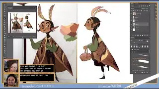 Painting a moth character with Anna Daviscourt and Anthony Simms