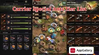 Tier list of Carrier Special Ants || The Ants Underground Kingdom.