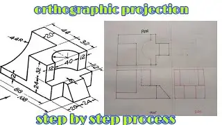 orthographic projection in - engineering and technical drawing (third angle projection )