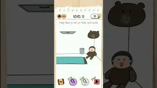 Brain Test 2 Level 17 Help Nancy win at hide and seek.
