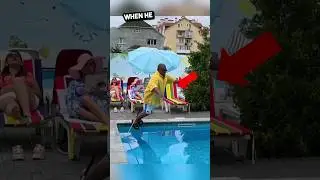 This Blind Man Accidentally Fell In The Pool But Then 😱
