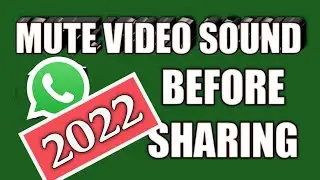 How to MUTE videos before sharing | WhatsApp NEW VIDEO STATUS and SEND Message Tricks 2023