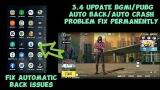 3.4 update BGMI/PUBG game crash/autoback problem fix | BGMI 3.4  Update Auto back/ Game crash fix