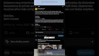 EL ANUNCIO DE GTA 6 Y EL MISTERIOSO TÍTULO #shorts