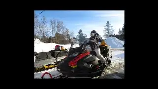 Snowmobiling/Going to our lot