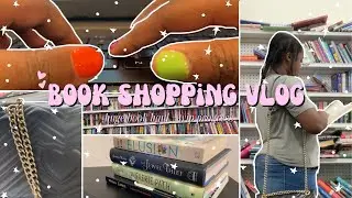 thrift book shopping vlog ☀️🛍️☁️ // book haul, writing live stream, spend a day with me