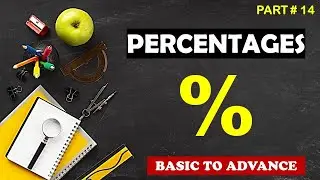 BASIC MATH MCQS | PERCENTAGES | BASIC ARITHMETIC FOR FPSC - Part 14,