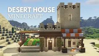 Minecraft: How to Build a Desert House | Sandstone House Design [Tutorial]