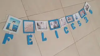 Guirnalda de fotos para cumpleaños