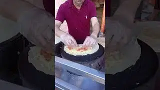 Egyptian Chicken Crepe | Egyptian Street Food | Egyptian Crepe | Samia's Kitchen | #shorts