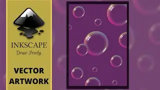 Bubbles Vector Artwork in Inkscape | Speed Art | 