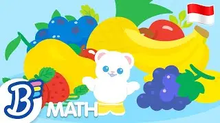 🇮🇩 Red Yellow Blue - Math Song (Bahasa Indonesia) | Badanamu Nursery Rhymes and Kids Learning Songs