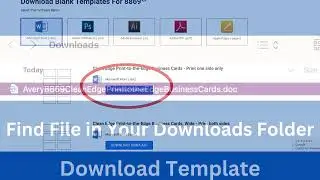 How to use an Avery template (business cards)