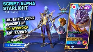 Script Skin Alpha Starlight Terbaru || No Password || Full Effect Voice