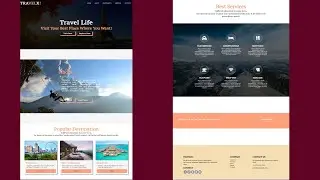 WEBSITE DESIGN TEMPLATE |TRAVEL CONCEPT|WEBSITE SITE DESIGN USING HTML|CSS|JAVASCRIPT | WEB TEMPLATE