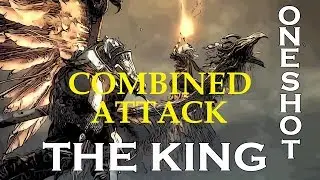 Dark Souls 3 - Nameless King in One Combined Attack