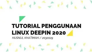 Tutorial Linux Deepin 2020