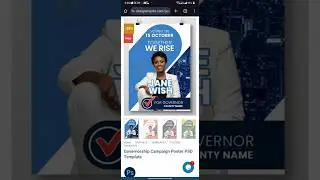 Governor Campaign Poster Design PSD Template 