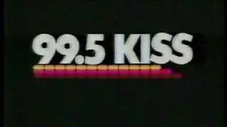 99.5 KISS FM radio TV commercial from 1985