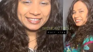 Curly hair without any heating products. Wavy hair look/no heat curly hair/overnight curls