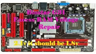 Excess RAM Voltage 2.1V it should be 1.8V Solution