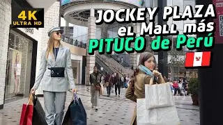 VIDA DE LUJO EN LIMA, Caminata por el JOCKEY PLAZA, el MALL de la clase alta limeña, WALKING TOUR 4K