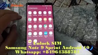 SIM Unlock Samsung Galaxy Note 9 Sprint N960U BIT3 Android 10