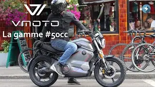 Vmoto, the manufacturer's complete range of #50cc electric motorcycles presented by Mob'Elec