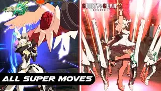 GUILTY GEAR STRIVE - All OVERDRIVES & SUPER MOVES Comparison - Xrd REV 2 vs STRIVE