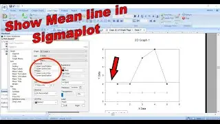 How to Plot mean Line on Multiple Lines Graph in Sigmaplot