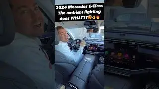 Check Out this *Awesome* Active Ambient Lighting on the 2024 Mercedes E-Class!