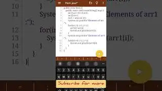 Copy an Array in another Array || java || Array in Java