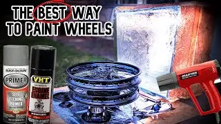 The BEST Way to Paint Motorcycle Wheels | Honda CB500 Café Racer Build #4