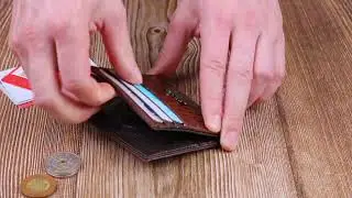 Обзор кожаной визитницы KARYA 20994