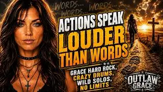 ACTIONS SPEAK LOUDER THAN WORDS 🔥 | Grace Hard Rock, Crazy Drums & Wild Solos | Outlaw Grace
