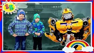 VLOG BUMBLEBEE and DANCING KIDS