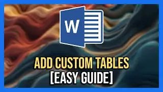 CREATE a Table in MS Word LIKE a Pro! | How To Create A Table in MS WORD?