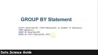 Group By Operator in SQL Statement