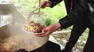 На адыгейской свадьбе. Обед. Аул Псебе