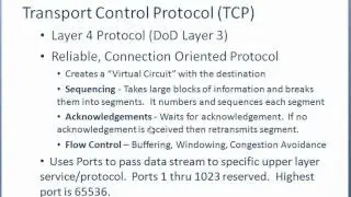 Cisco CCENT 640-822 ICND1 CBT - TCP Part 1