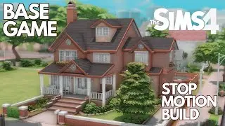 BASE GAME Family Home | The Sims 4 Stop Motion Build | NO CC